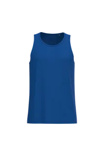 Kariban Men's Bio150 IC tank top in Royal Blue, voorkant