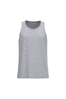 Kariban Men's Bio150 IC tank top in Oxford Grey, voorkant