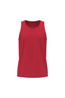 Kariban Heren tanktop Bio150 in Red, voorkant