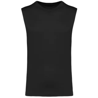 Kariban Mouwloos Heren T-shirt Bio150 IC in Black, voorkant