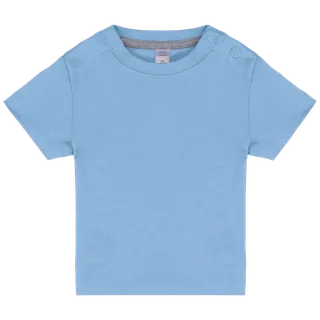 Kariban Baby-T-shirt korte mouwen in Sky Blue, voorkant