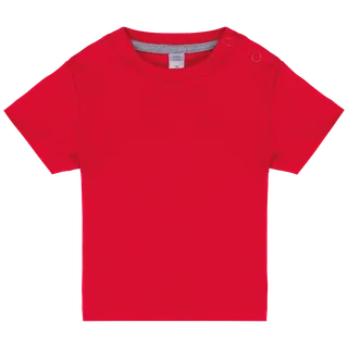 Kariban Baby-T-shirt korte mouwen in Red, voorkant
