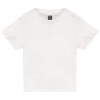 Kariban Baby-T-shirt korte mouwen in White, voorkant