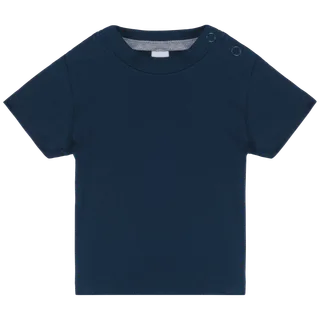 Kariban Baby-T-shirt korte mouwen in Navy, voorkant
