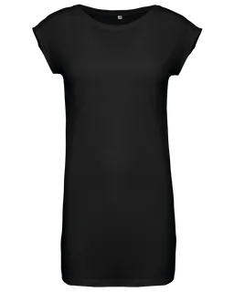 Kariban Lang dames-T-shirt in Black, voorkant