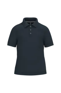 Kariban Kids' short sleeve polo shirt in Navy, voorkant