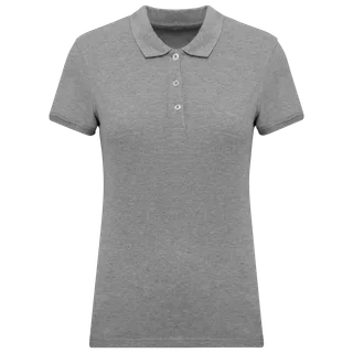 Kariban Piqué damespolo in Oxford Grey, voorkant