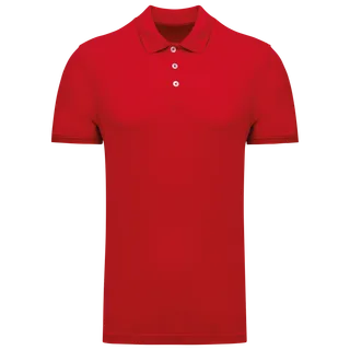 Kariban Men's Pique Polo Shirt in Red, voorkant