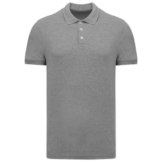 Kariban Men's Pique Polo Shirt in Oxford Grey, voorkant