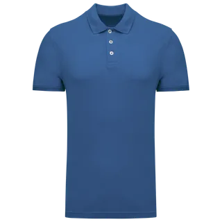 Kariban Men's Pique Polo Shirt in Light Royal Blue, voorkant