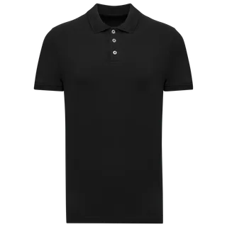 Kariban Men's Pique Polo Shirt in Black, voorkant