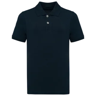Kariban Piqué kinderpolo in Navy, voorkant