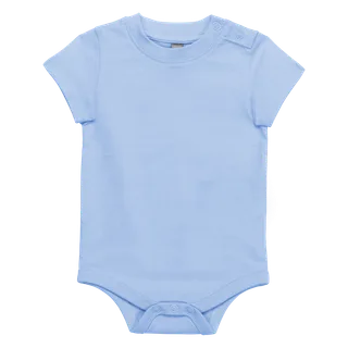 Kariban Babies' SHORT-SLEEVED bodysuit in Sky Blue, voorkant