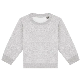 Kariban Babies eco-friendly fleece sweat-shirt in Oxford Grey, voorkant