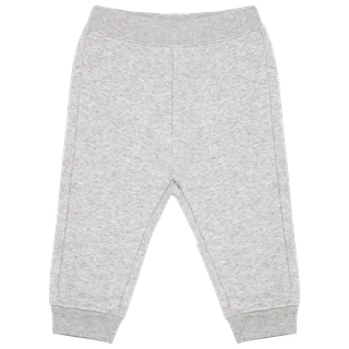 Kariban Ecologische fleece babybroek in Oxford Grey, voorkant