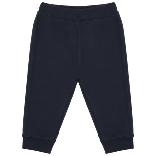 Kariban Ecologische fleece babybroek in Navy, voorkant