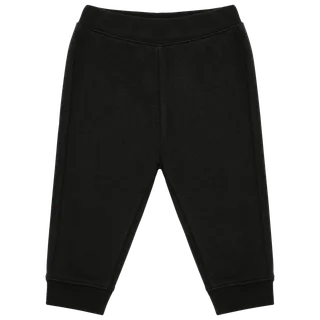Kariban Ecologische fleece babybroek in Black, voorkant
