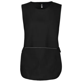 Kariban Ladies' tunic in Black, voorkant