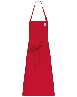 Kariban Apron "Origine France Garantie" in Red, voorkant
