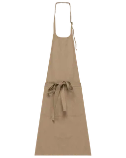 Kariban Ecologisch unisex schort in Hemp, voorkant