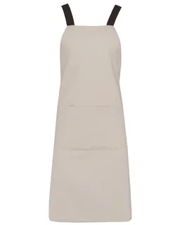 Kariban Organic cotton apron in Angora, voorkant