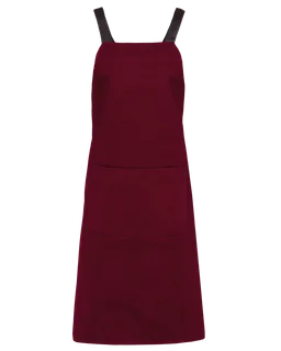 Kariban Organic cotton apron in Wine, voorkant