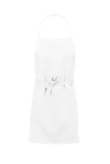 Kariban Licht schort in White, voorkant