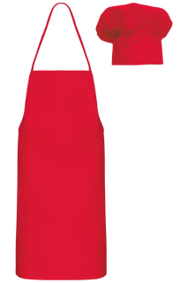 Kariban Chefkok-set voor kinderen in Red, voorkant