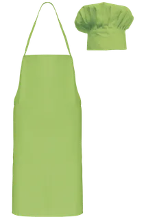 Kariban Chefkok-set voor kinderen in Lime, voorkant