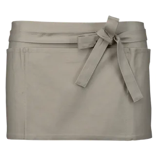 Kariban Katoenen kort schort in Beige, voorkant