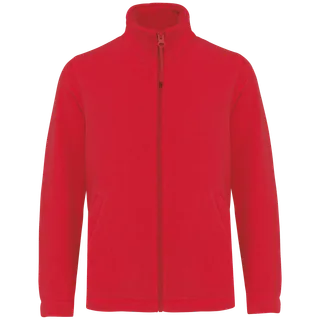 Kariban Microfleece met rits kind in Red, voorkant