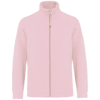Kariban Microfleece met rits kind in Pale Pink, voorkant