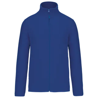 Kariban Microfleece met rits in Royal Blue, voorkant