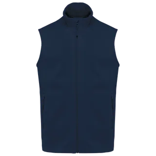 Kariban Ecologische uniseks bodywarmer van microfleece in Navy, voorkant