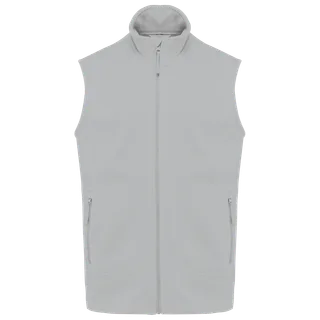 Kariban Ecologische uniseks bodywarmer van microfleece in Snow Grey, voorkant