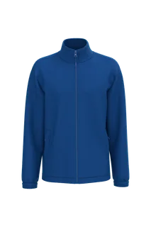 Kariban Unisex microfleece elasticated jacket in Royal Blue, voorkant