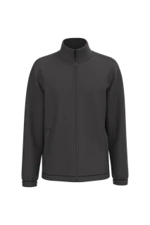 Kariban Unisex microfleece elasticated jacket in Dark Grey, voorkant