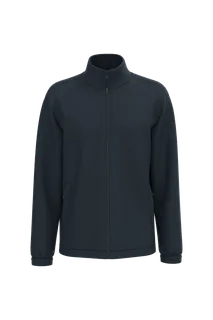 Kariban Unisex microfleece elasticated jacket in Navy, voorkant