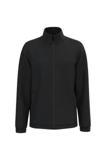 Kariban Unisex microfleece elasticated jacket in Black, voorkant