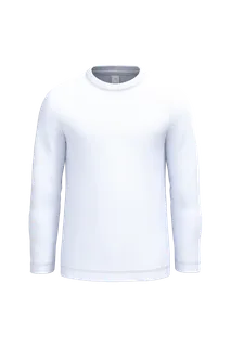 iDeal Basic Brand iDeal150 Kids' LSL t-shirt in Ideal White, voorkant