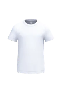 iDeal Basic Brand Mercury Kids' polyester t-shirt in Ideal White, voorkant