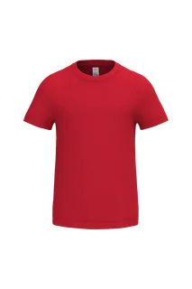 iDeal Basic Brand Mercury Kids' polyester t-shirt in Ideal Red, voorkant