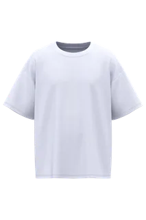 iDeal Basic Brand Unisex oversized t-shirt in Ideal White, voorkant