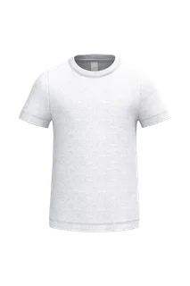 iDeal Basic Brand iDeal190 kinder T-shirt in Ideal Ash Heather, voorkant