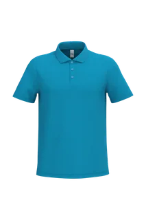 iDeal Basic Brand iDeal200 heren piquépolo in Ideal Atoll Blue, voorkant