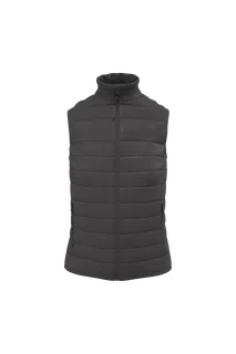 iDeal Basic Brand Gewatteerde dames bodywarmer in Dark Grey, voorkant