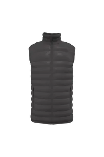 iDeal Basic Brand Men's padded bodywarmer in Dark Grey, voorkant