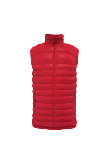 iDeal Basic Brand Men's padded bodywarmer in Ideal Red, voorkant