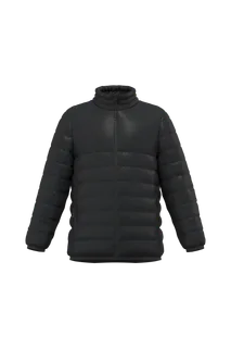 iDeal Basic Brand Gewatteerde donsjas voor kinderen in Black, voorkant