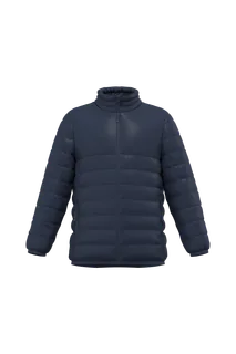 iDeal Basic Brand Gewatteerde donsjas voor kinderen in Navy, voorkant